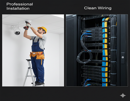 Professional Installation & Clean Wiring